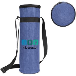rPET Heathered Custom Wine Cooler Tote