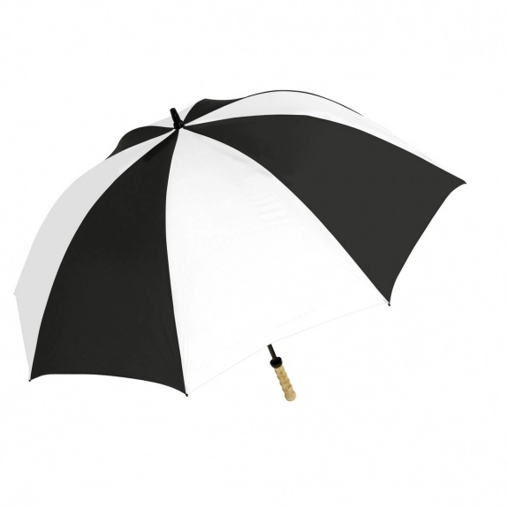 Black_White Wind Resistant Golf Custom Umbrella - 60_