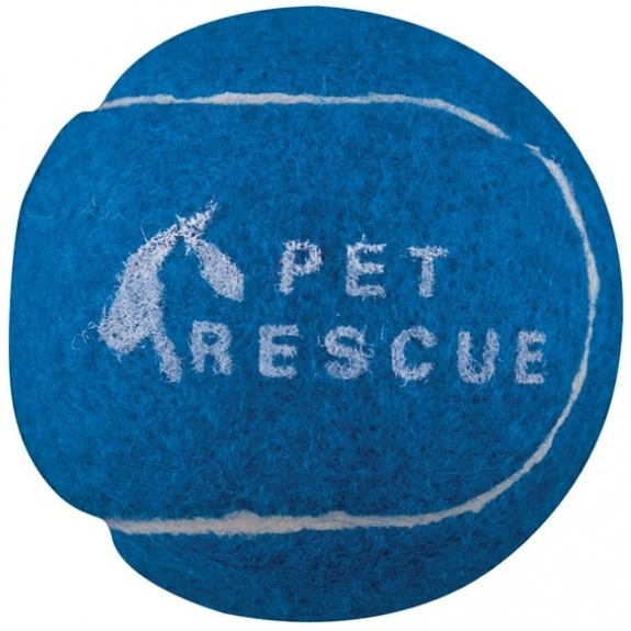 Blue Synthetic Promotional Tennis Ball