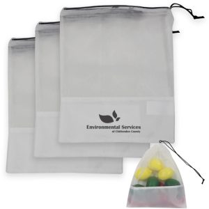 Request a Free Sample Market Mesh Reusable Custom Produce Bags - 3 Pc. Set