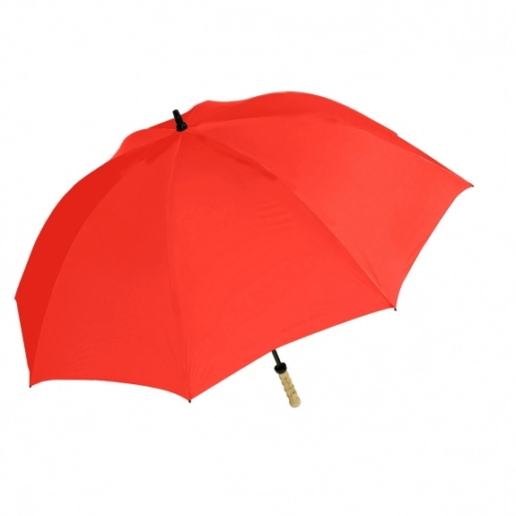 Red Wind Resistant Golf Custom Umbrella - 60_
