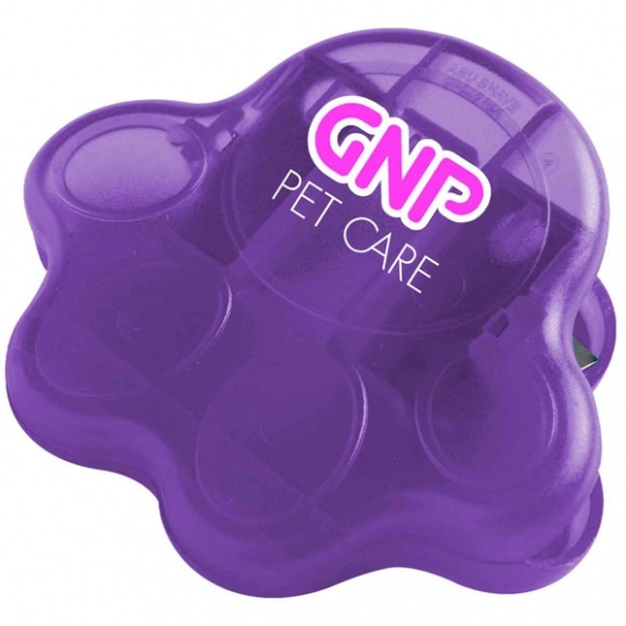 Tr Purple Paw Shaped Custom Clip
