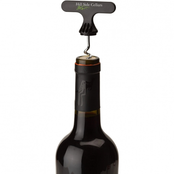 In Use - 2-in-1 Promotional Wine Stopper & Bottle Opener